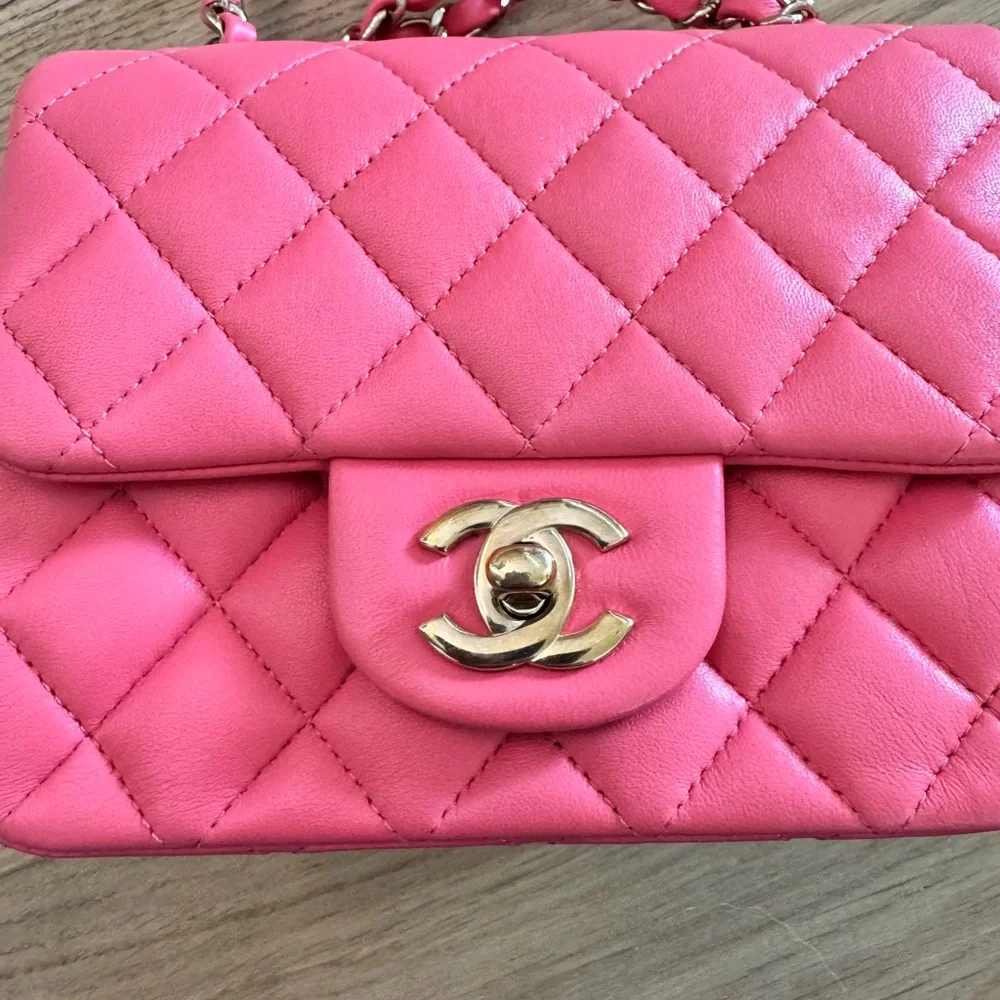 Chanel Vibrant Pink Quilted Mini Bag - Picture 4 of 8